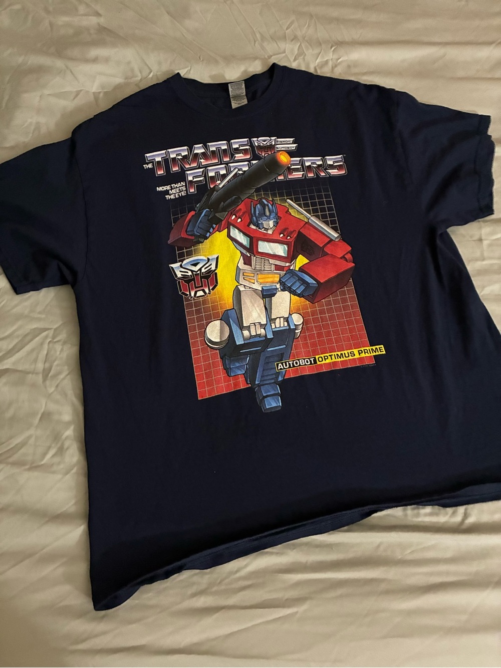 Gildan Navy Kids Transformers Optimus Prime Graphic Tee